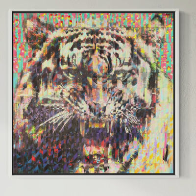 Primal Instincts - Original Spray Paint on Popsicle Sticks